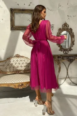 Robe demoiselle d'honneur fuchsia