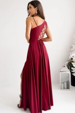 Robe demoiselle d'honneur longue fendue