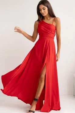 Robe demoiselle d'honneur longue fendue
