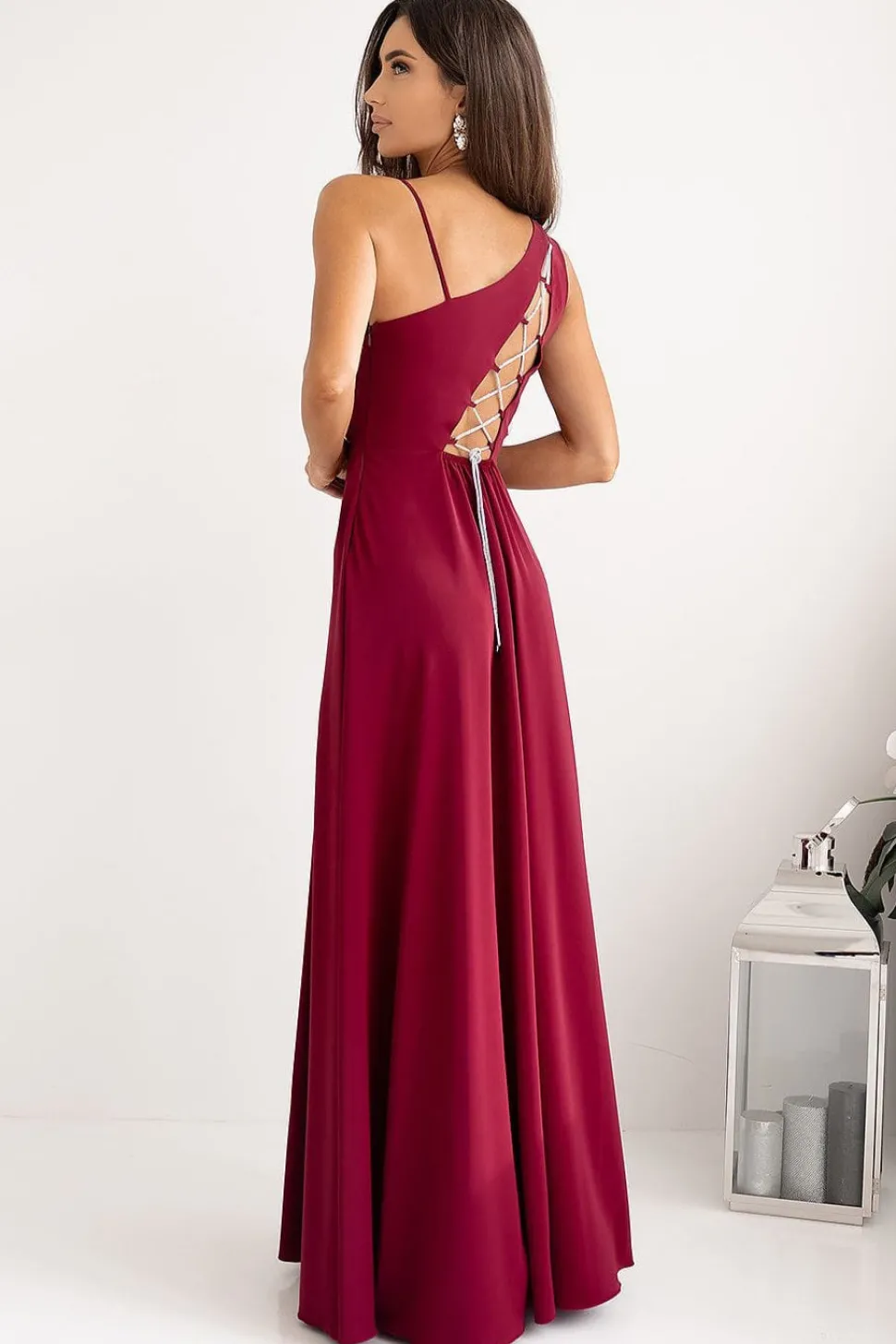 Robe demoiselle d'honneur longue fendue