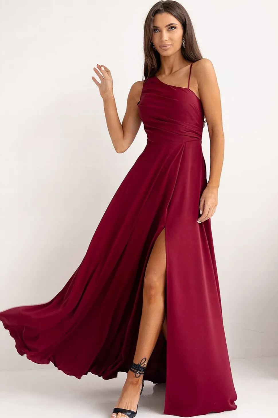 Robe demoiselle d'honneur longue fendue