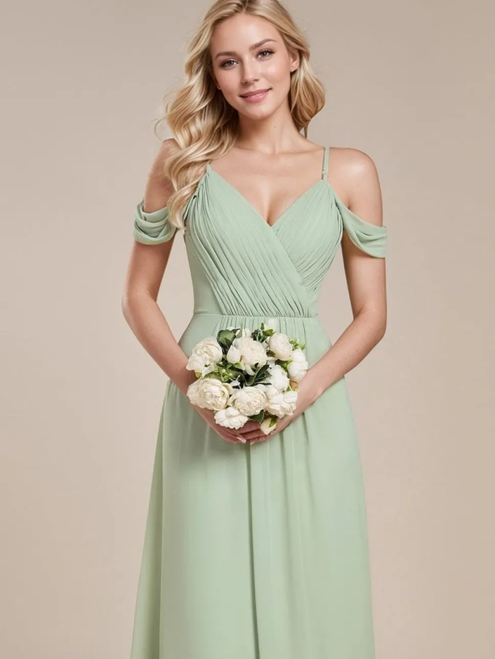 Robe demoiselle d'honneur longue dos nu