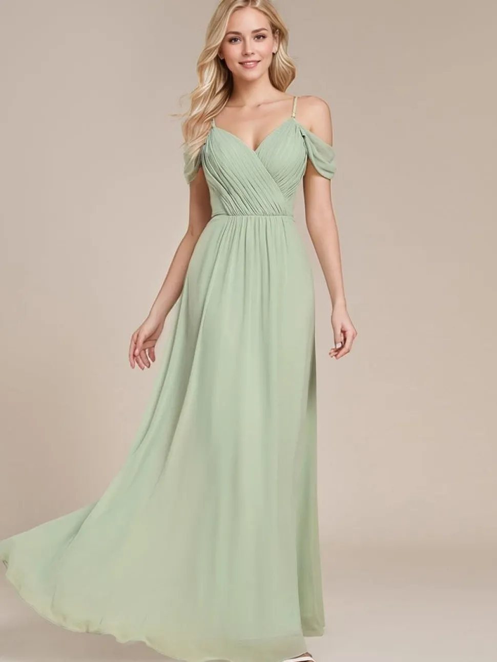 Robe demoiselle d'honneur longue dos nu