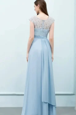 Robe demoiselle d'honneur longue fluide