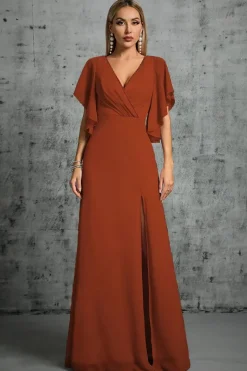 Robe demoiselle d'honneur longue lilas
