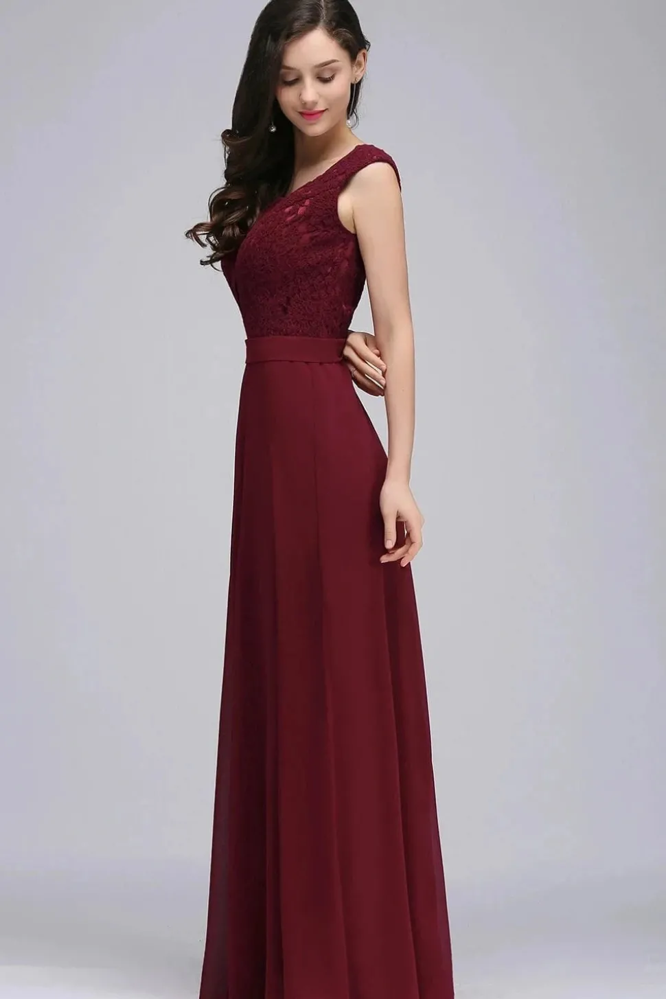 Robe demoiselle d'honneur longue chic