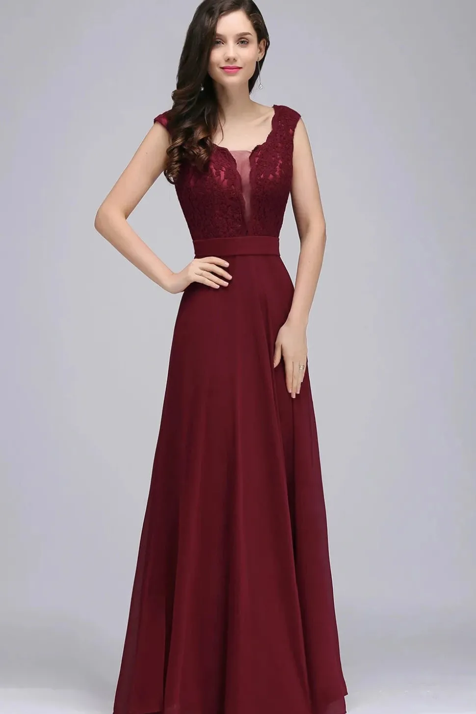 Robe demoiselle d'honneur longue chic