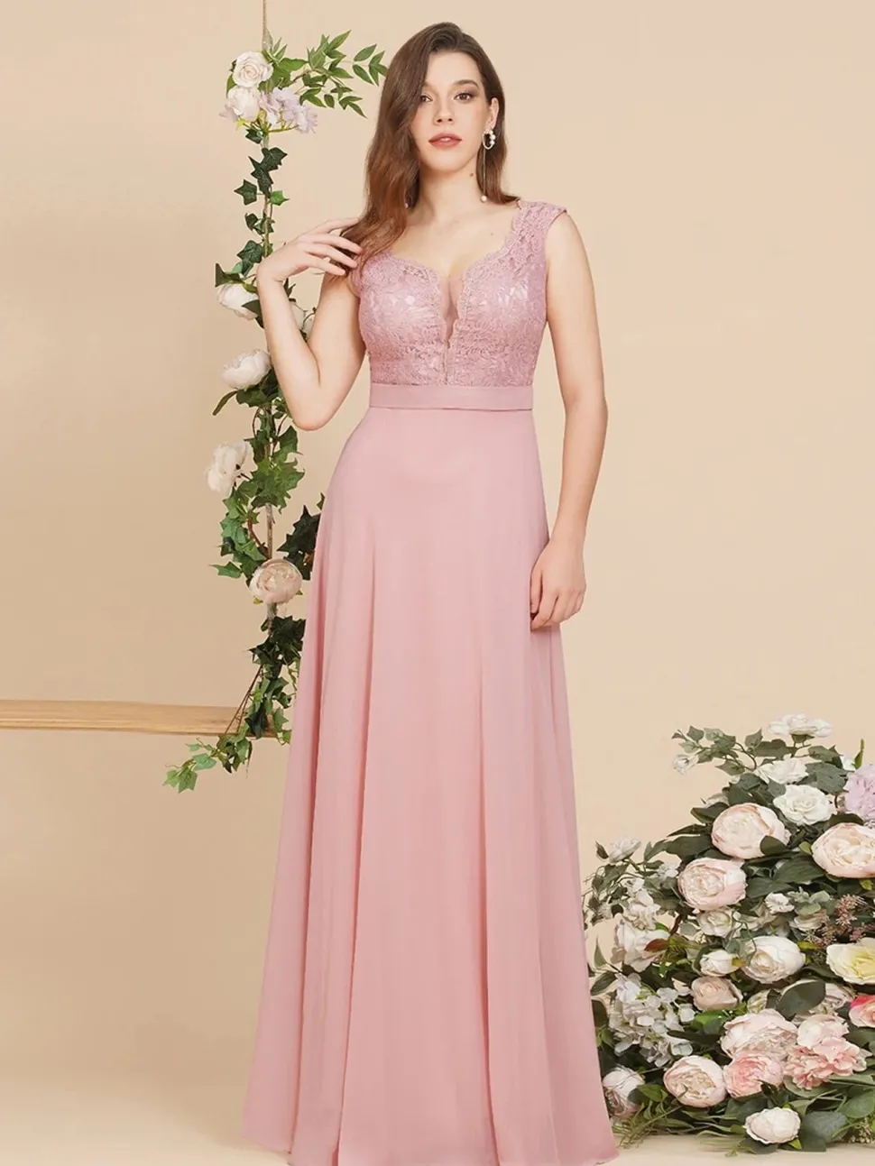Robe demoiselle d'honneur longue chic