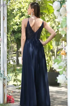 Robe demoiselle d'honneur longue dos nu