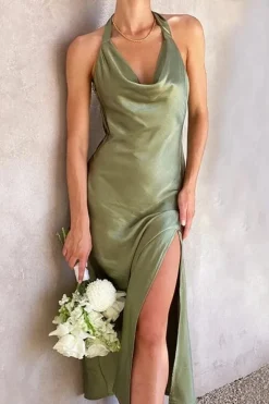 Robe demoiselle d'honneur midi dos nu