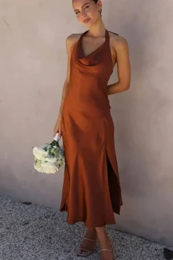 Robe demoiselle d'honneur midi dos nu