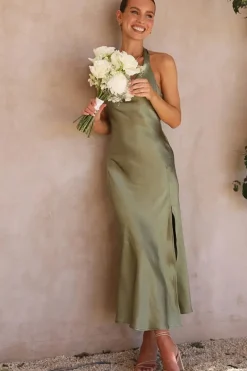 Robe demoiselle d'honneur midi dos nu
