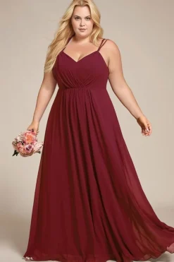 Robe demoiselle d'honneur plus size dos nu
