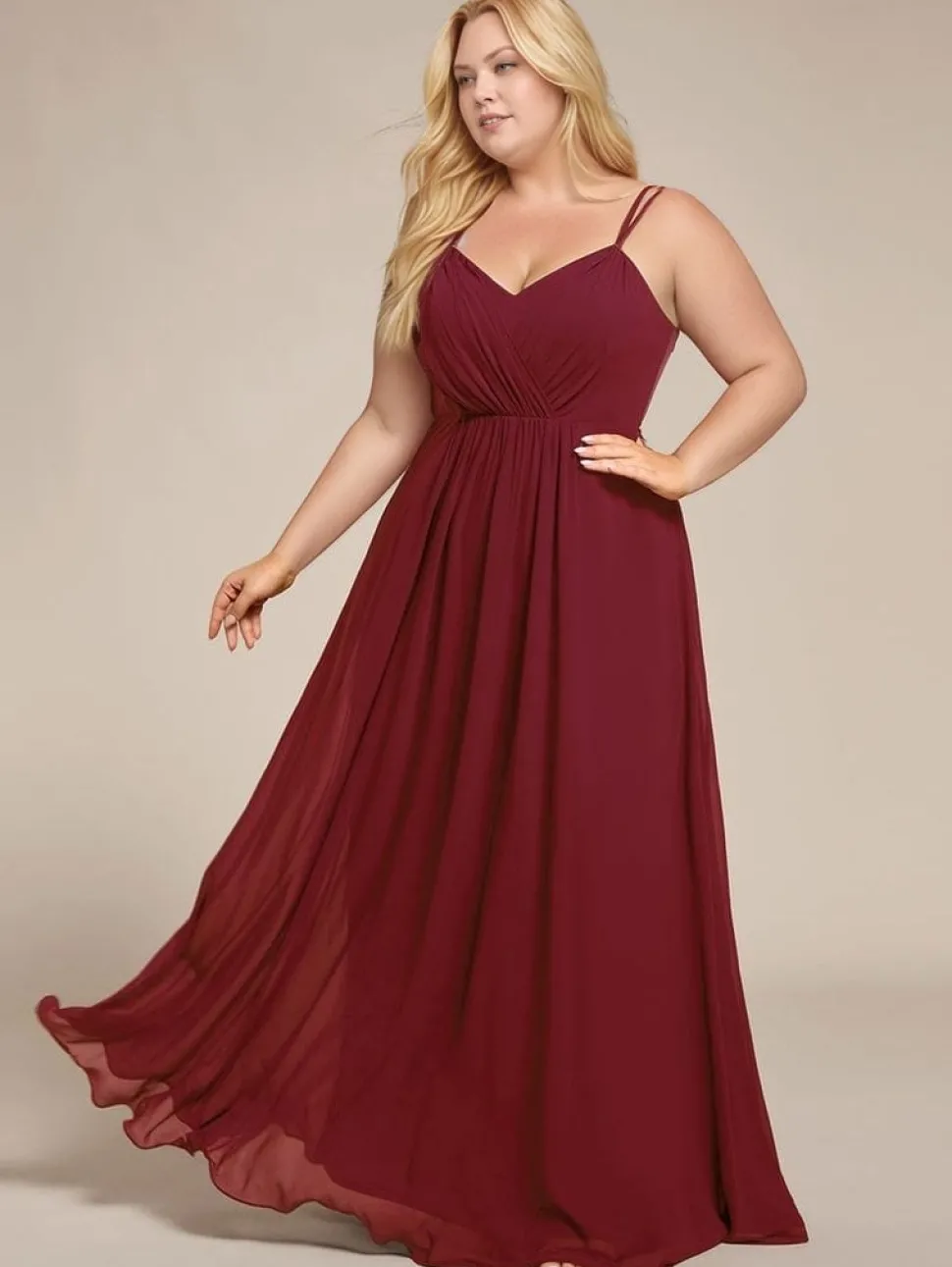 Robe demoiselle d'honneur plus size dos nu