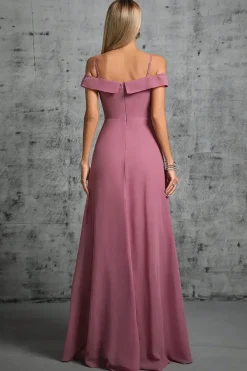 Robe demoiselle d'honneur rose pastel