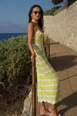 Robe de plage en crochet midi