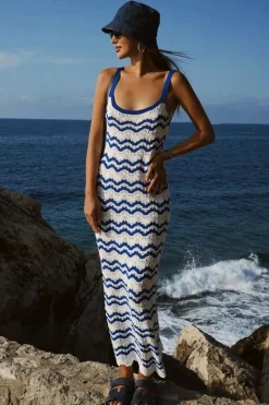 Robe de plage en crochet midi