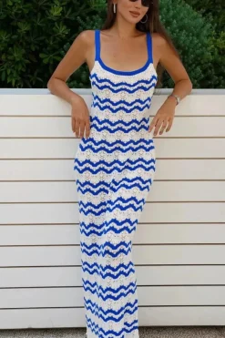 Robe de plage en crochet midi