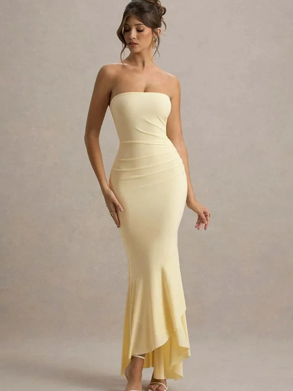 Robe de soirée bustier longue moulante