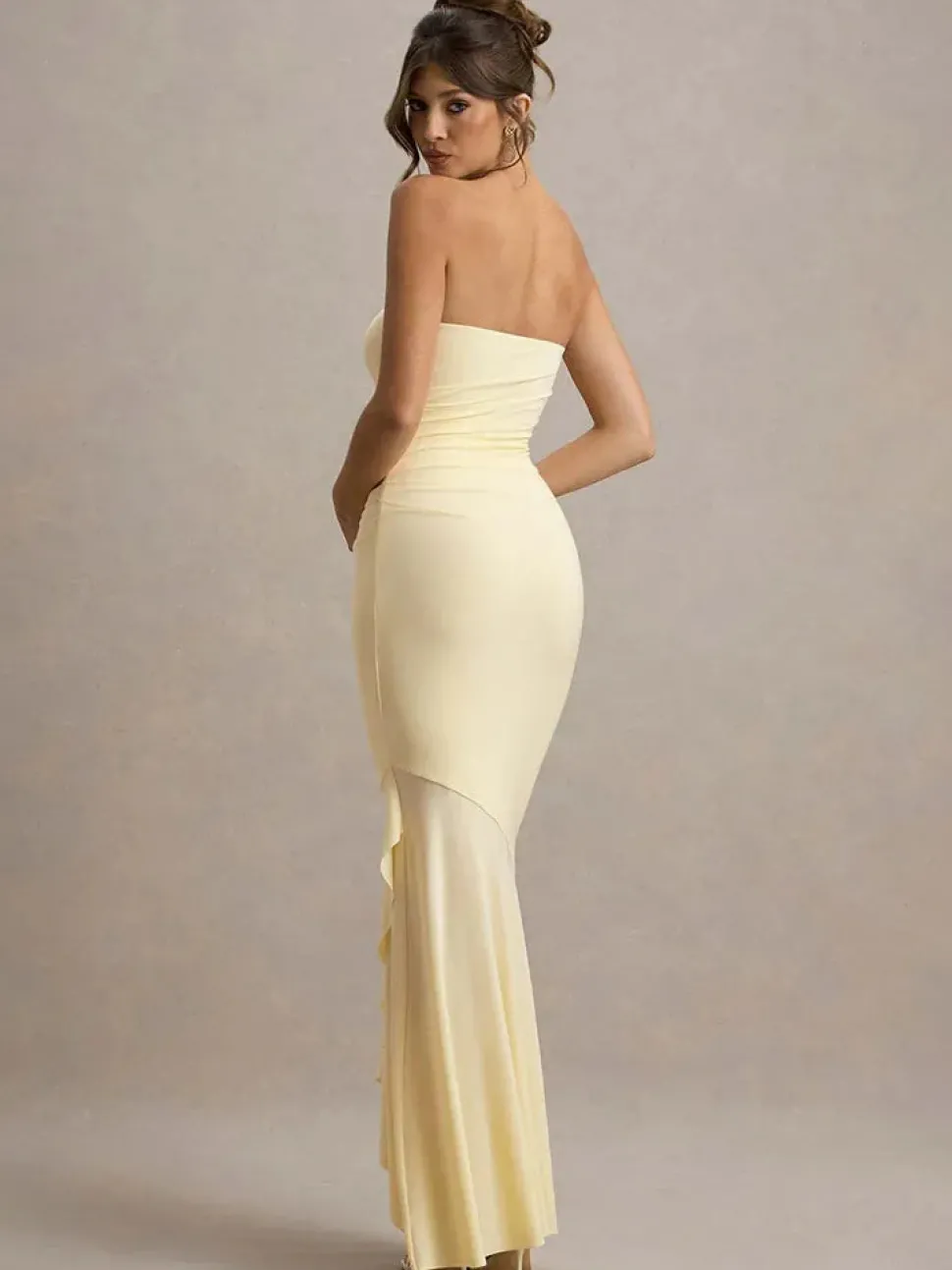 Robe de soirée bustier longue moulante