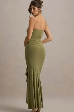 Robe de soirée bustier longue moulante