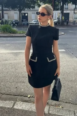 Robe de soirée chic courte habillée
