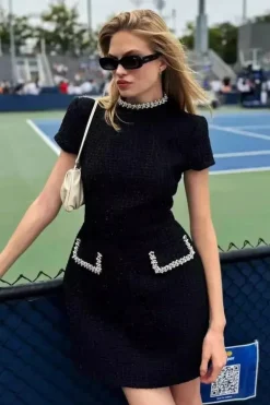 Robe de soirée chic courte habillée