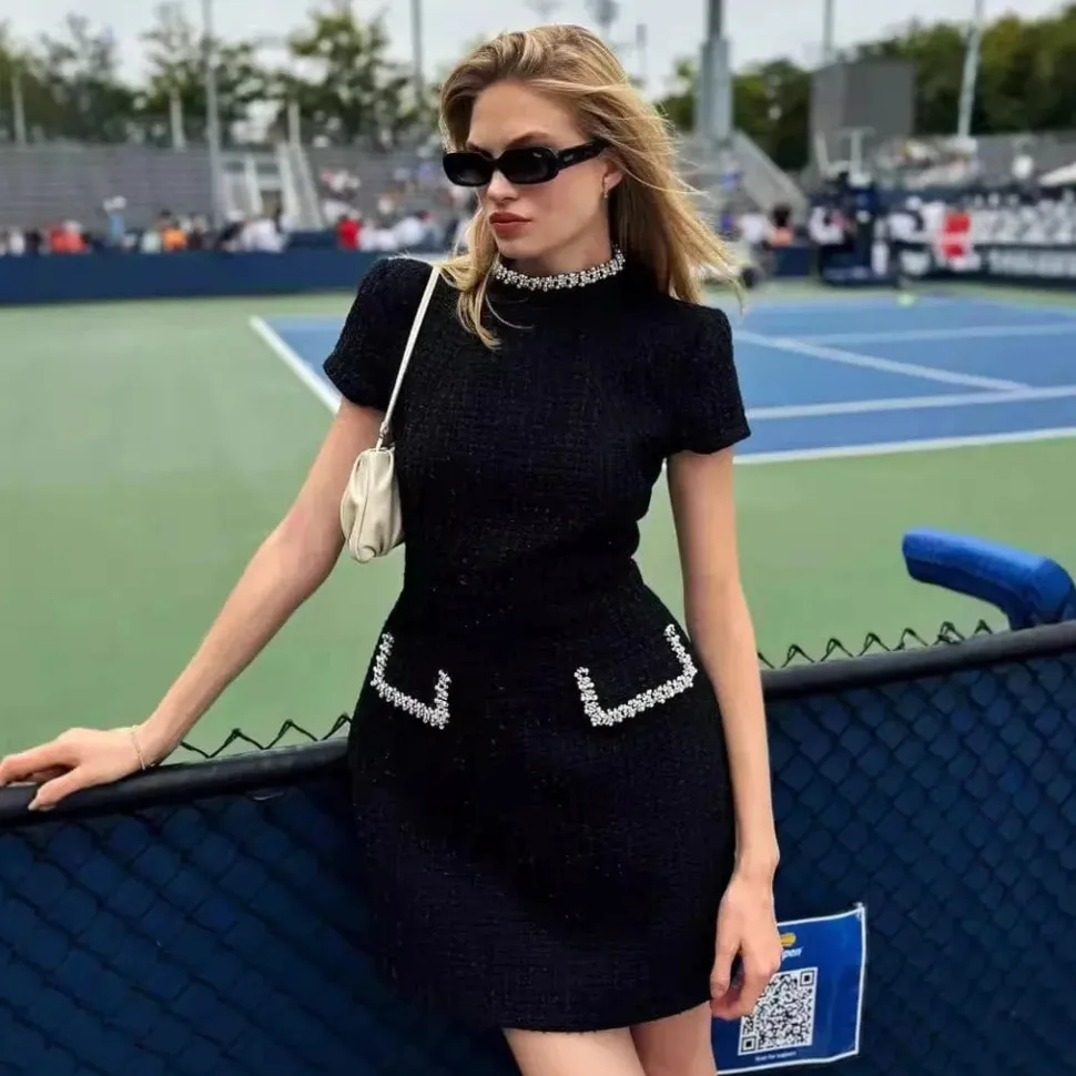 Robe de soirée chic courte habillée