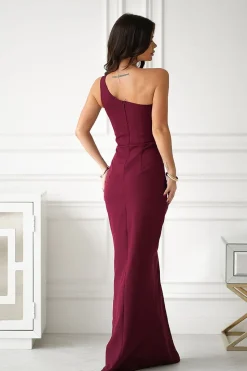 Robe de soirée chic fendue longue