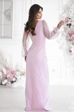 Robe de soirée chic longue drappée