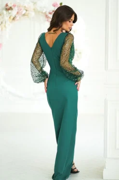 Robe de soirée chic longue drappée