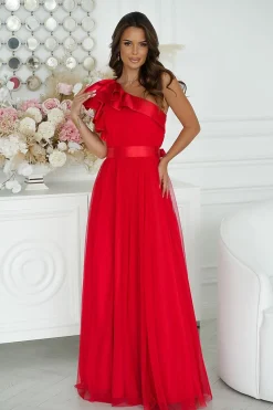 Robe de soirée chic longue en tulle