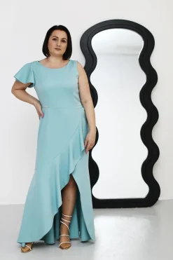 Robe de soirée chic longue fendue