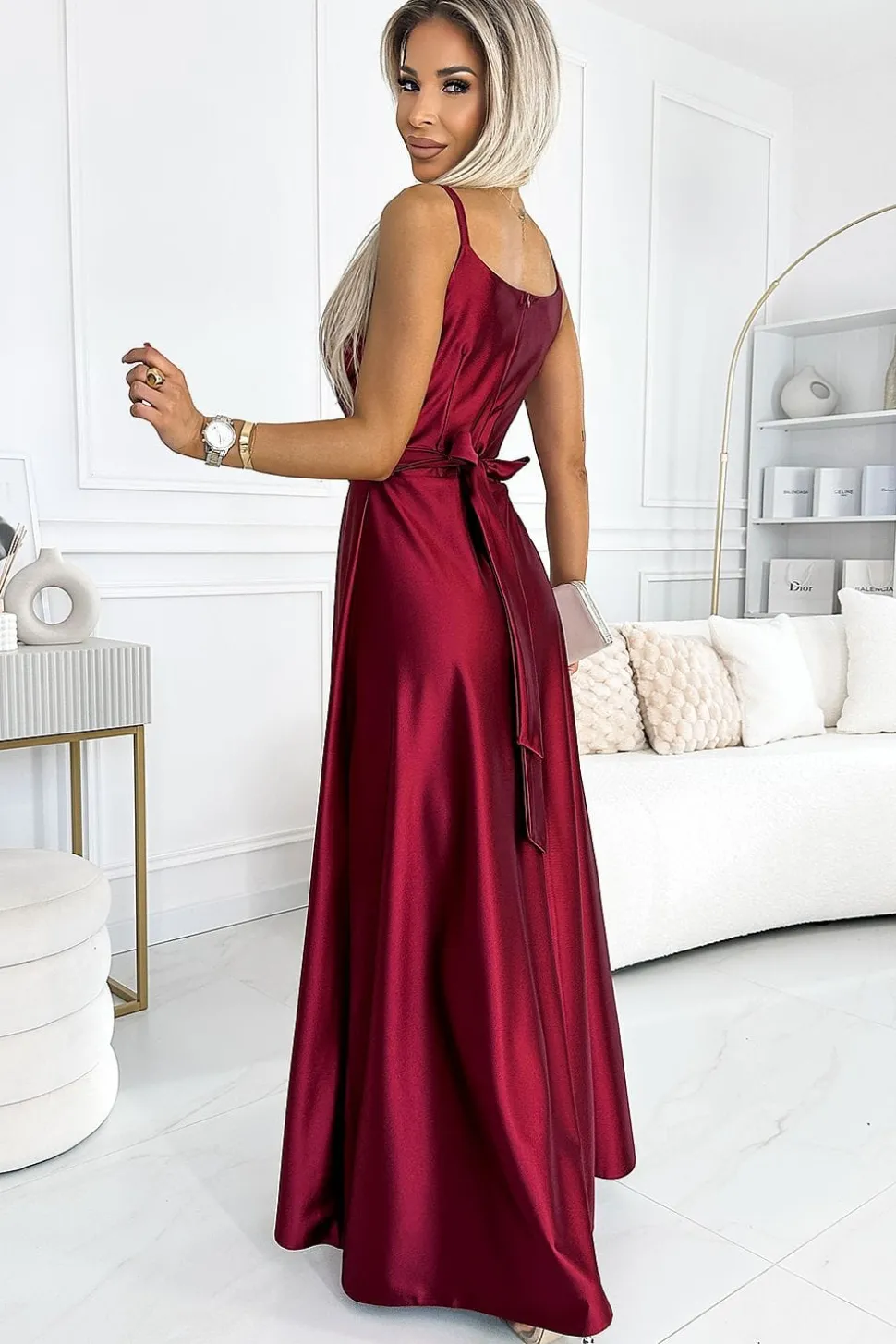 Robe de soirée chic longue fendue