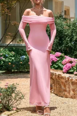 Robe de soirée chic longue moulante