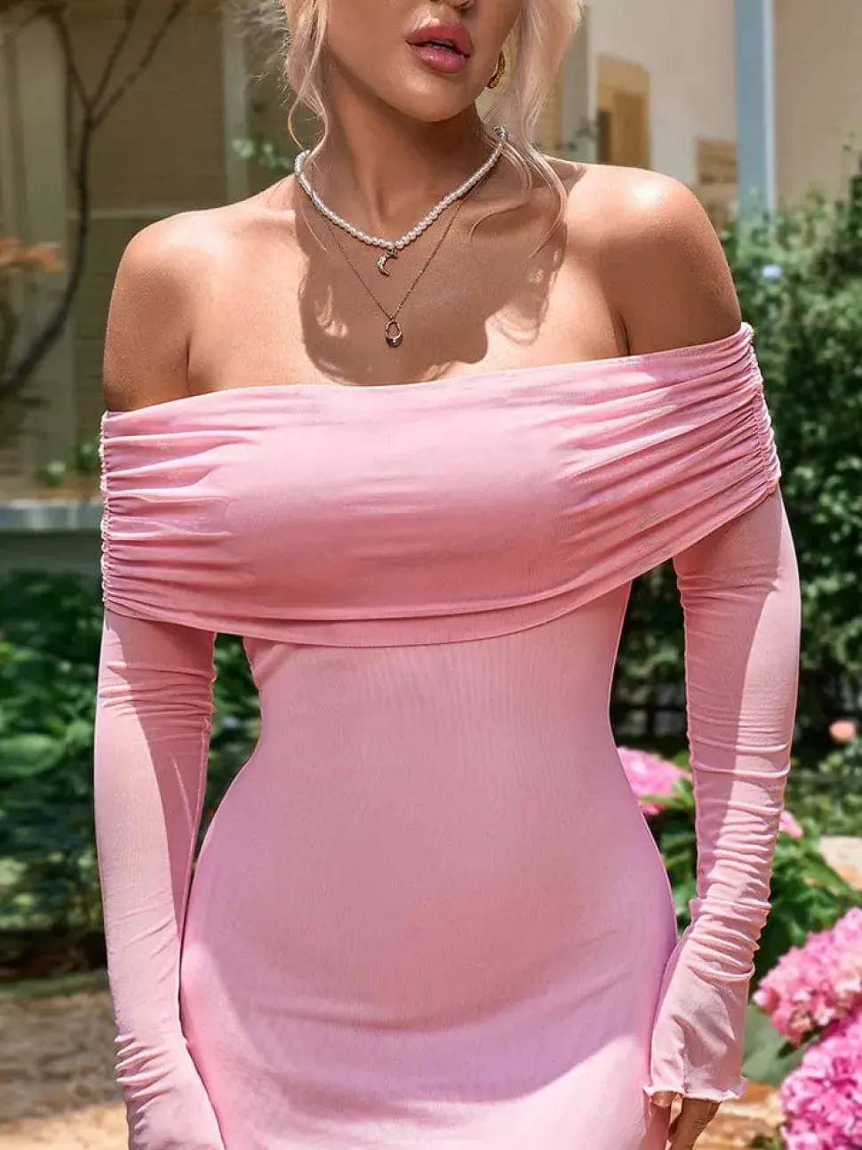 Robe de soirée chic longue moulante