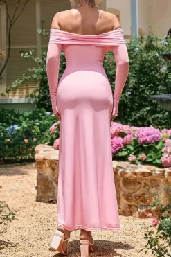 Robe de soirée chic longue moulante