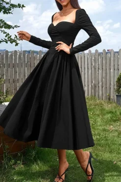 Robe de soirée chic midi princesse