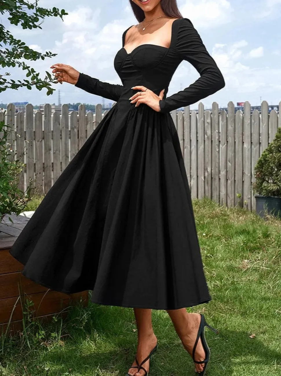 Robe de soirée chic midi princesse