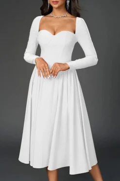 Robe de soirée chic midi princesse