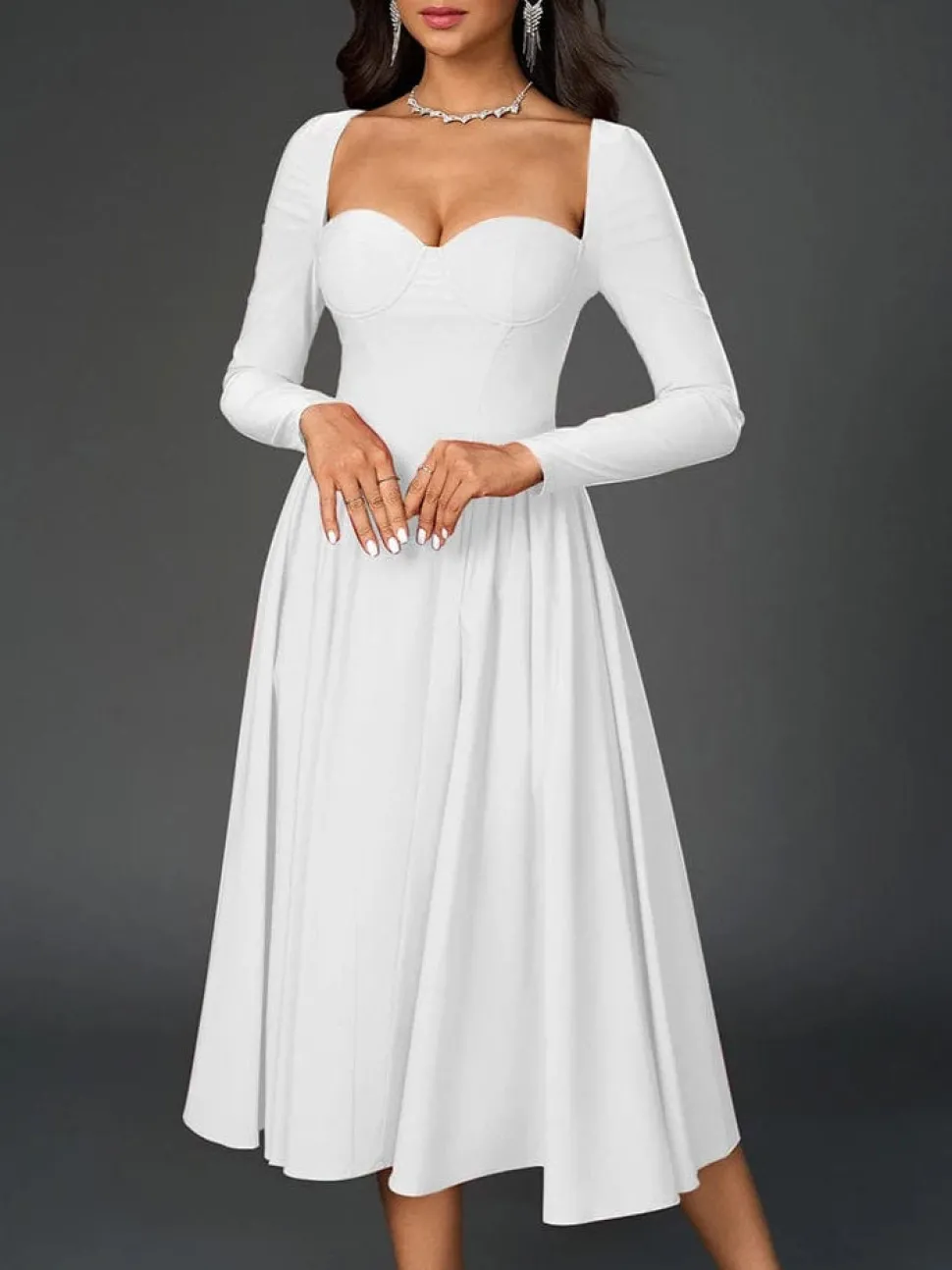 Robe de soirée chic midi princesse