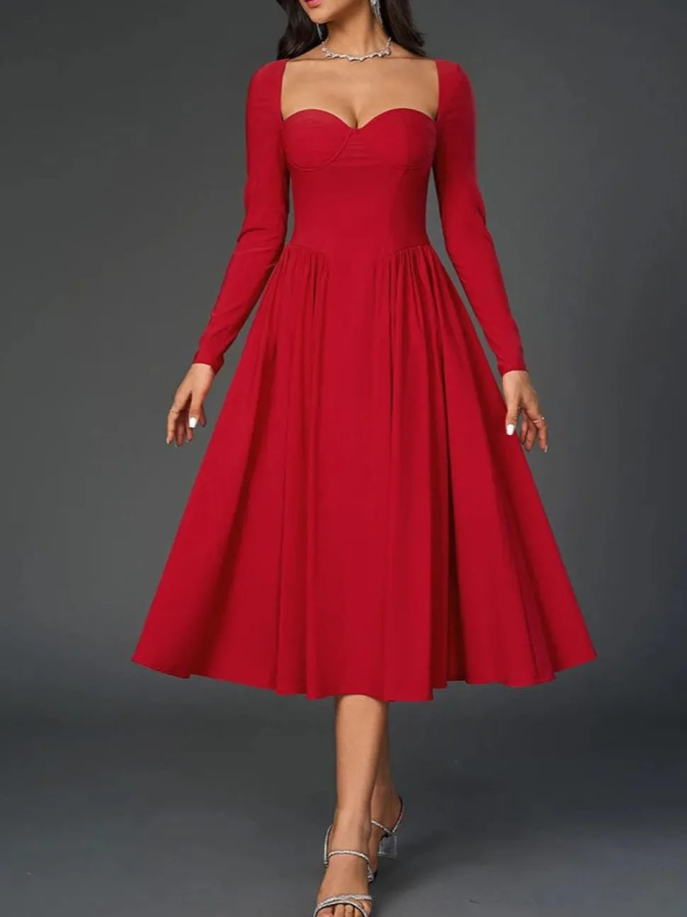 Robe de soirée chic midi princesse