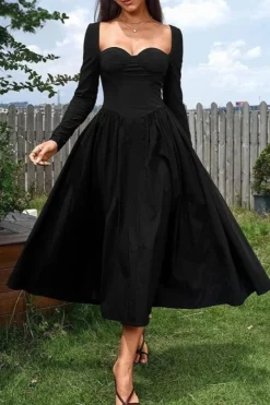 Robe de soirée chic midi princesse