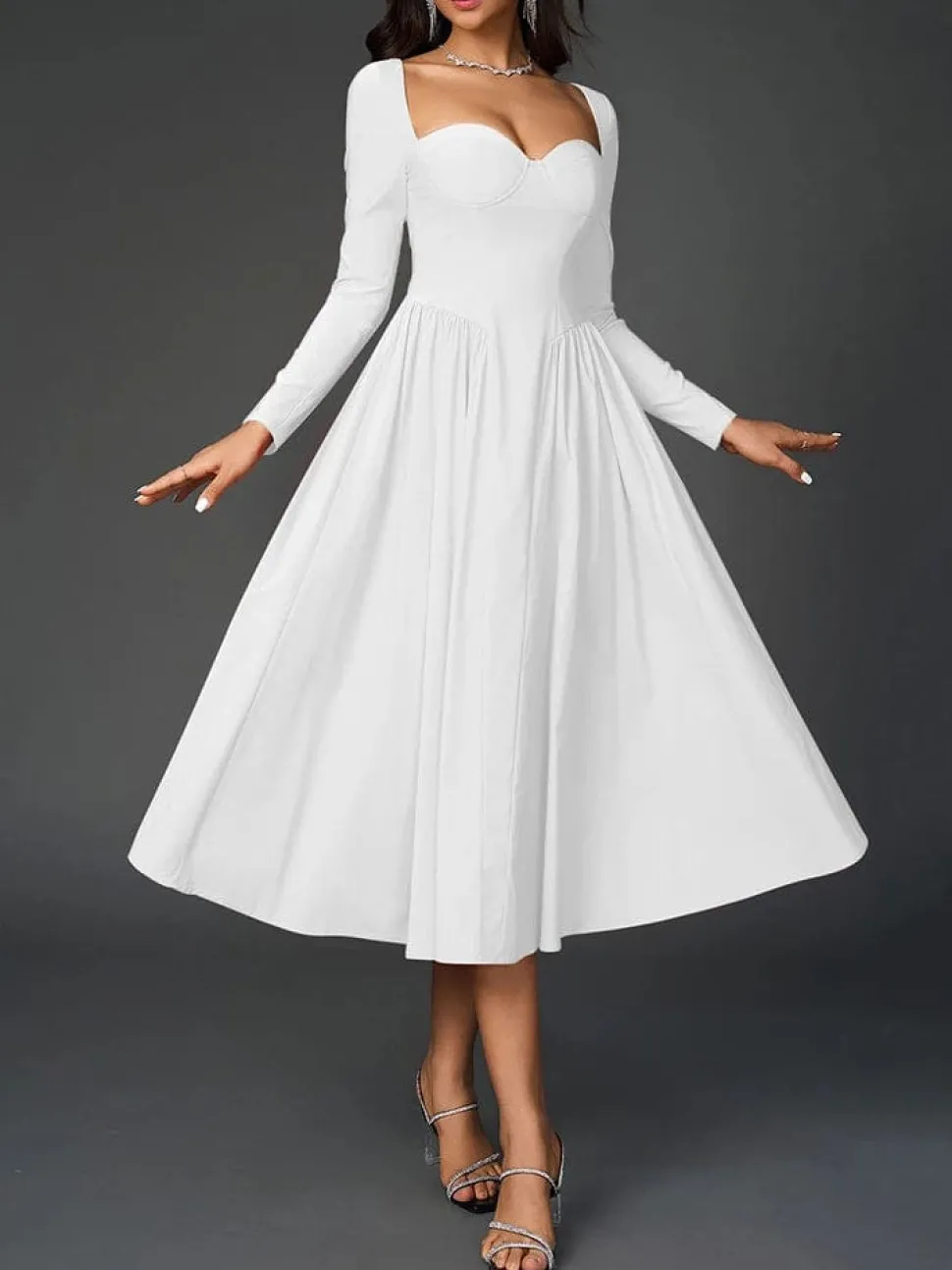 Robe de soirée chic midi princesse