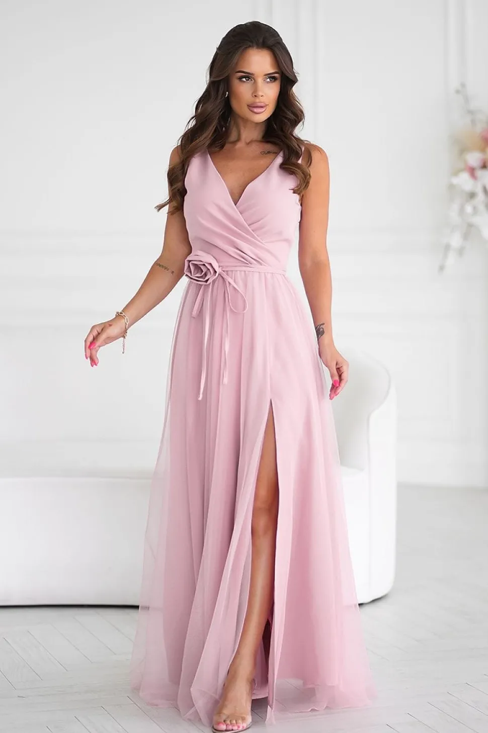 Robe de soirée chic sans manches