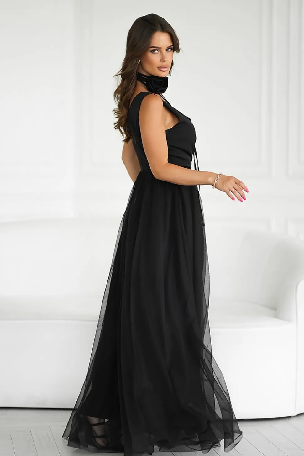 Robe de soirée chic sans manches