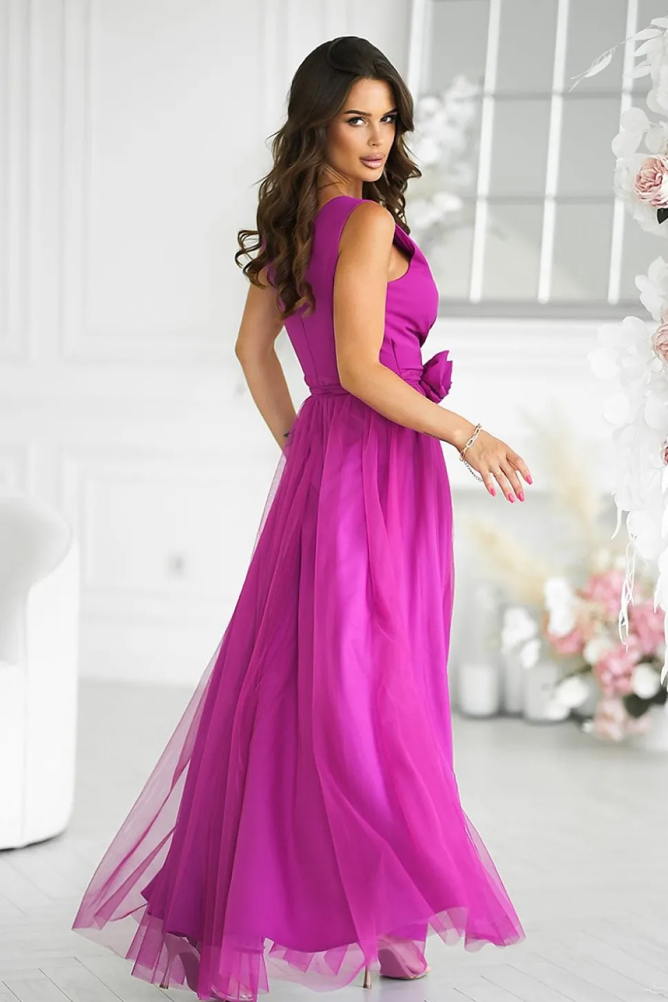Robe de soirée chic sans manches