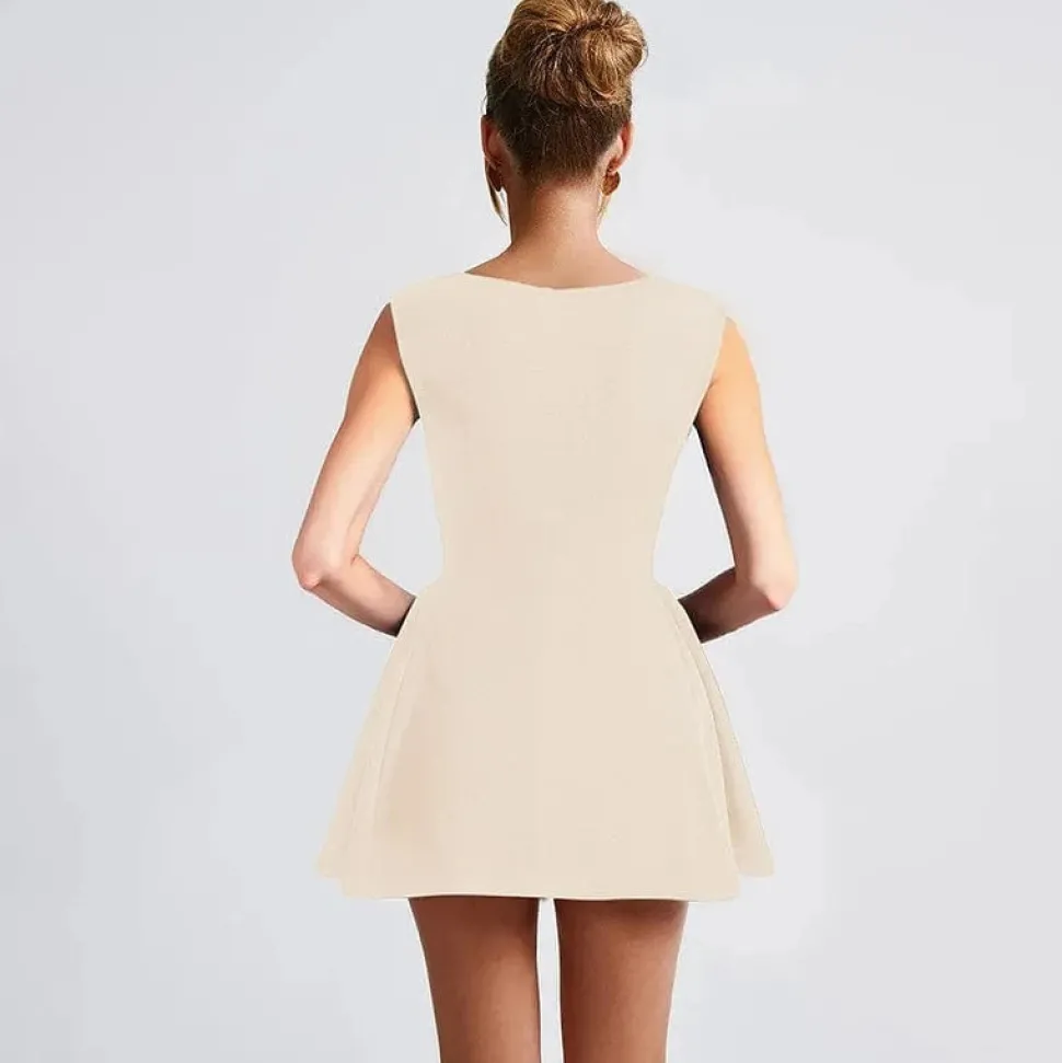 Robe de soirée courte chic évasée