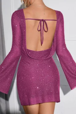 Robe de soirée courte sequin