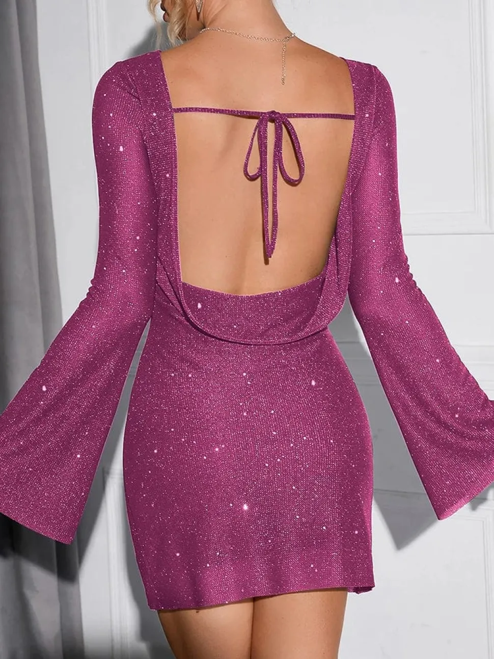 Robe de soirée courte sequin